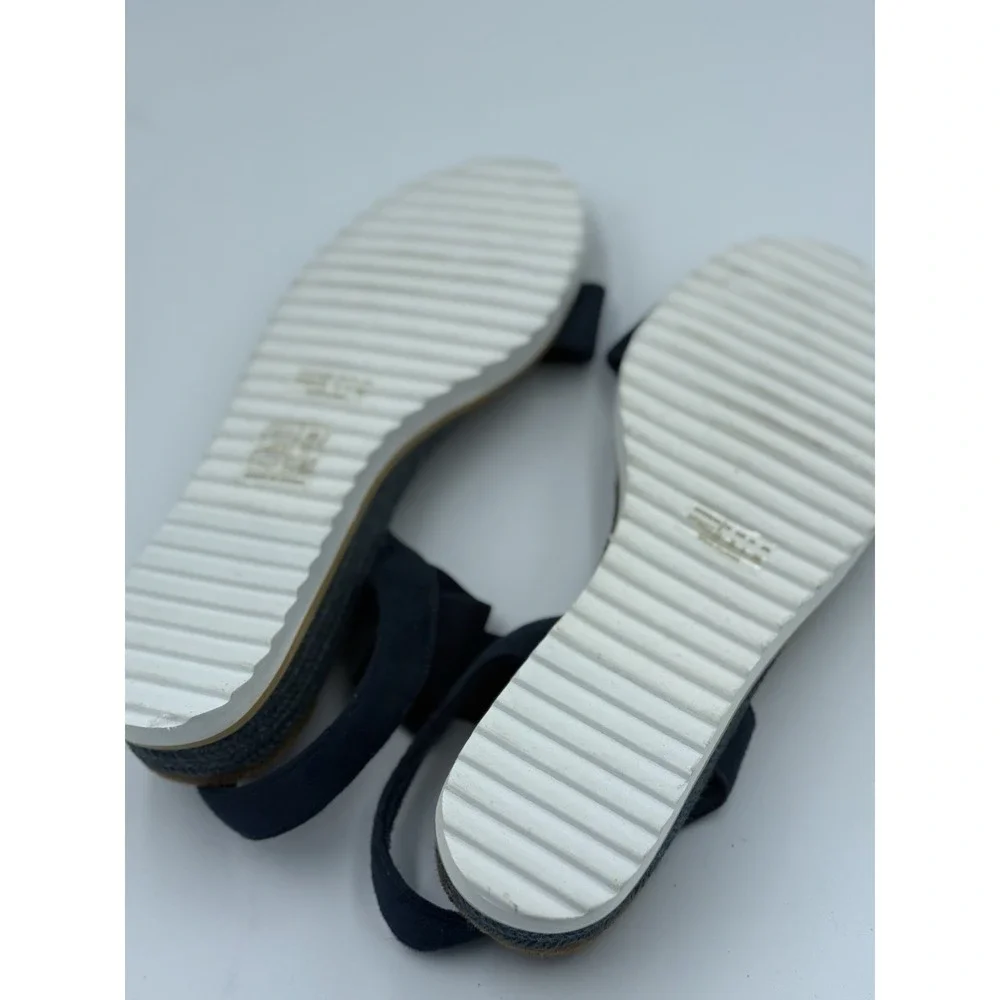 DREAM PAIRS Espadrilles Sandals Women's 8 Elastic Ankle Strap Open Toe Wedge